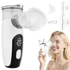 Nebulizador Portátil, Inalador Silencioso Ultrassônico, Ideal para Adultos e Crianças Kit3 Máscara
