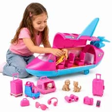 Avião Judy Polly de Brinquedos Infantil Boneca e Acessorios Rosa Brinquedo Para Meninas Infantil