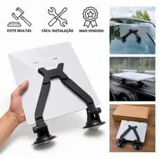 Starlink Suporte Mini Painel Com Duas Ventosas Fortes Fixação Carro Veicular
