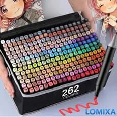 80/100/120/168 Cores Marcadores Artísticos Ponta Dupla para Desenho e Pintura