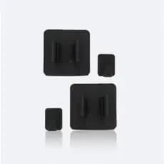 Kit com 2 Suportes para Vassouras + 2 Ganchos Adesivos