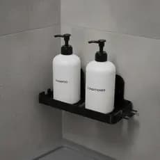 Porta Shampoo Com Suporte Para Lamina de Barbear e Escovas de Dentes