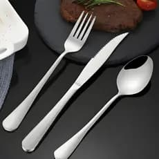 Conjunto de Talheres 18 Peças para Cozinha Aço Inoxidável Jogo de Talheres Prime