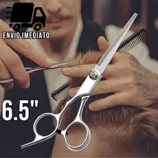 Tesoura Cabeleireiro Profissional 6.5" Aço Inoxidável para Cabelo Barbearia e Salão