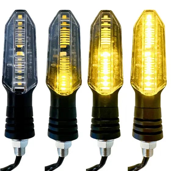 Seta Twister Cbx250 Cg Falcon Xre Cb300 Kit 4 Piscas Led Sequencial
