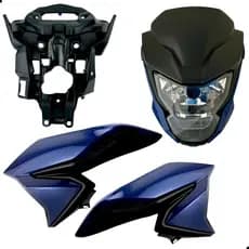 Frente Farol Titan 160 2025 Fan Start 2014 a 2024 Adaptável Plug in Play + Palaramas e Par de Abas