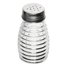 SALEIRO PIMENTEIRO PORTA CONDIMENTOS de mesa 80 ml LYOR - VIDRO TAMPA INOX