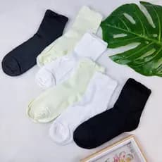 KITS DE MEIAS FEMININAS - KIT COM 3-6-12 PARES , CANO MÉDIO CORES NEUTRAS
