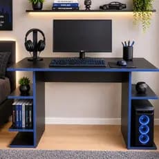 Mesa Gamer Escrivaninha Computador Jogos PC  Notebook Quarto Escritótio Compacta Moderna Casa Cores