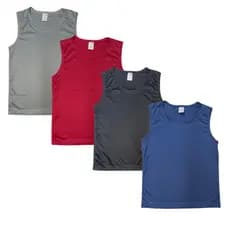 Kit 4 Regata Infantil Dry Fit Camiseta Unissex Menino Menina