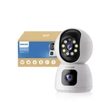Câmera De Segurança Philips Wifi Dupla Lente Full Hd 2mp Visão Noturna Colorida Infravermelha Câmera Interna Ip