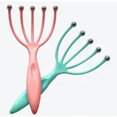 Massageador De Cabeça E Rosto Garra 5 Pontas Metal Antiestresse Relaxante