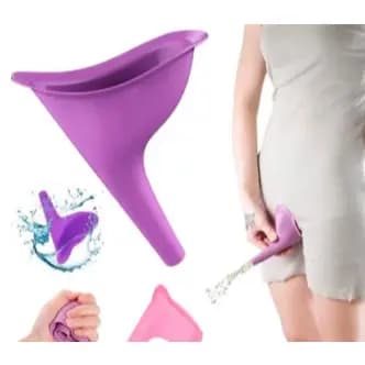 2 por 1 - Urinol Feminino Silicone Para Urinar Em Pé Confortável Prático e Higiênico