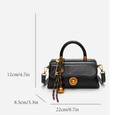 Bolsa feminina pequena retrô de alta qualidade, nova bolsa quadrada pequena e simples, bolsa de ombro versátil