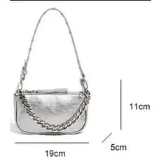 Nova bolsa de corrente texturizada de alta qualidade, bolsa feminina versátil de ombro, bolsa carteiro