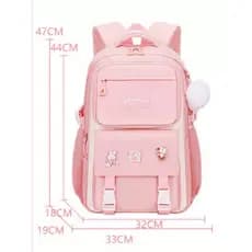 Mochila infantil leve, bonita e de grande capacidade, com proteção para as costas para meninas