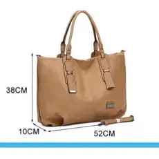 Bolsa feminina de ombro e transversal de grande capacidade