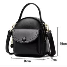Bolsa Feminina de Courino, Bolsa Elegante com Alças Reguláveis，transversal,mao e mochila