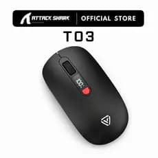 APAYADO T03 Mouse Sem Fio De Modo Triplo 2.4G E Bluetooth Recarregável Silencioso Com Display LED 3200 DPI Alcance De 10
