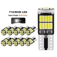Kit 10pcs Lampadas Pingo 26 Led T10 Bem Forte Lanterna Meia Luz 5w