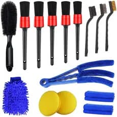 Kit 15 Peças Conjunto De Escovas De Limpeza Para Carro Conjunto De Escovas De Limpeza