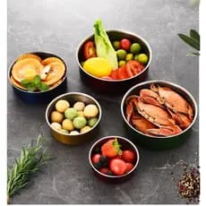 Conjunto De Recipientes Herméticos De Aço Inoxidável De 5 Peças , Tampas Macias PP Transparentes , Seguro Para Alimentos
