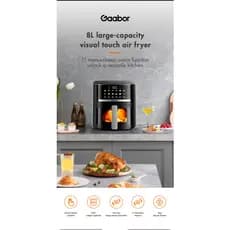 Fritadeira De Ar Gaabor 6.5L Com Display De Toque Colorido , Temporizador De Atraso E Funções Para Manter O Calor