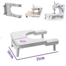 Mini Mesa Extensora para Mini Máquina de Costura Mesa de Costura com Suporte para Bobinas
