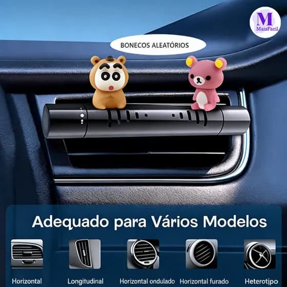 Clipe de Aromaterapia para Saída de Ar do Carro | Aromatizador, Perfume e Purificador de Ar