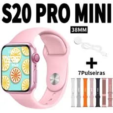 Conjunto De Sete Pulseiras Smartwatch S20 Pro MINI Watch Series 10 Bluetooth Monitoramento De Frequência Cardíaca MO5D