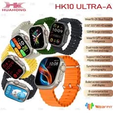 Smartwatch Relógio Inteligente original HK10 ULTRA-A De Cabeceira Frequência Cardíaca Para Mulheres E Homens
