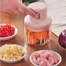 Mini Processador Triturador cozinha Sem Fio Elétrico 250ML processador de alimentos Alho Gengibre