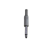 Plug P10 Macho Estéreo Cromado Mola Simples