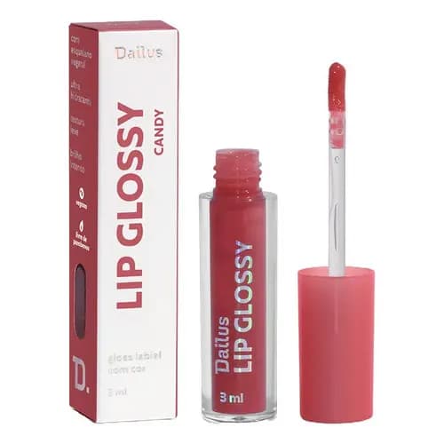 Lip Glossy Dailus Candy Nude-rosado 3ml Gloss Labial