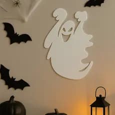 Painel Halloween Fantasma em EVA Decoração Parede