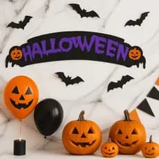 Painel de Halloween Faixas Decoração Em EVA