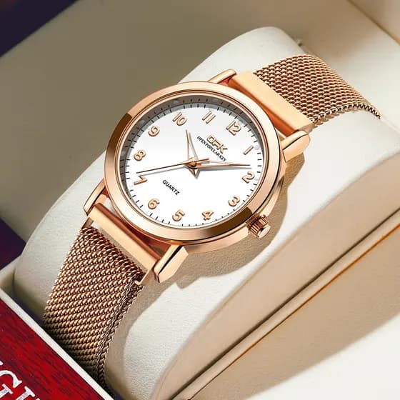 OPK Relógio Feminino A Prova D água Luxo Orient Muito Elegante Moda Simples e Moderna 8115