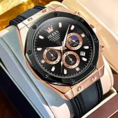 OLEVS Relógio Masculino Relogio A Prova D água Luxo Orient Original Multifuncional Luminoso 9911