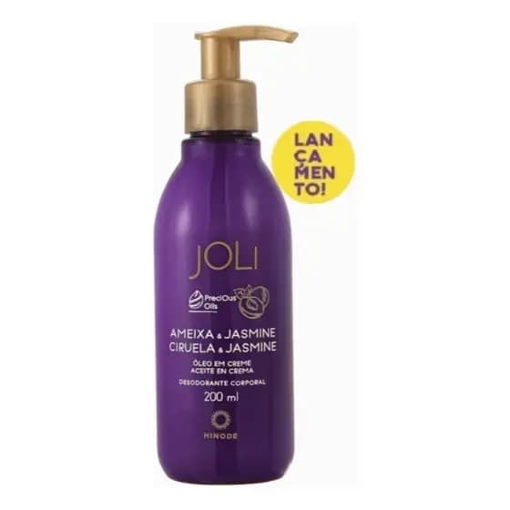 Joli Óleo em Creme Hidratante Ameixa & Jasmim Hinode – Hidratação Intensa e Perfume Marcante
