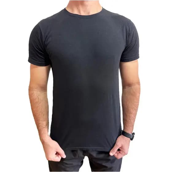 Camiseta Básica Preta Algodão Premium Masculino Homem