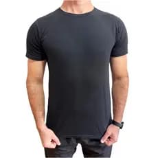 Camiseta Básica Preta Algodão Premium Masculino Homem
