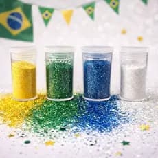 Kit de Glitter Cores Brasil Copa