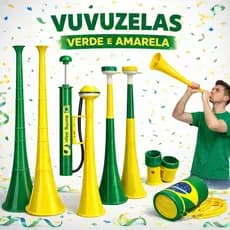 Vuvuzela e Buzina para Torcida – Corneta de Torcedor para Jogos, Festas e Eventos