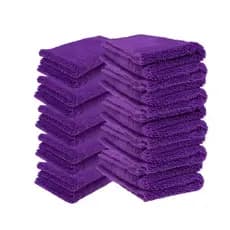KIT 10 Panos/Toalha Microfibra - 5 unids 28x28 + 5 unids 40x40