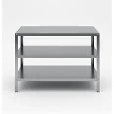 Mesa Industrial Aço Galvanizado 90x50x85cm Reforçada 3 Prateleiras Profissional Armario Cozinha Restaurante  PROMOÇÃO