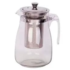 Chaleira de Vidro com Infusor Inox para Chá 900ml | Bule com Filtro Removível | Resistente ao Calor