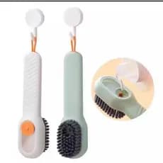 Escova de Limpeza com Dispenser de Sabão Multifuncional para Roupas e Casa Tênis e sapato Pia cozinha Banheiro Estofados