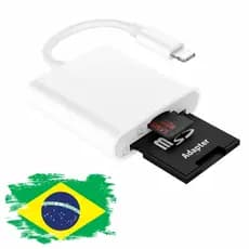 Adaptador Leitor Cartão Sd Tf Para iPhone E iPad Lightning