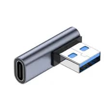 Adaptador USB 3.0 de 90 graus fêmea TIPO C para USB macho