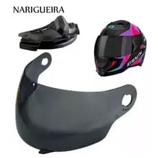 VISEIRA FUME + NARIGUEIRA COM RESPIRO PARA CAPACETE PRO TORK STEALTH